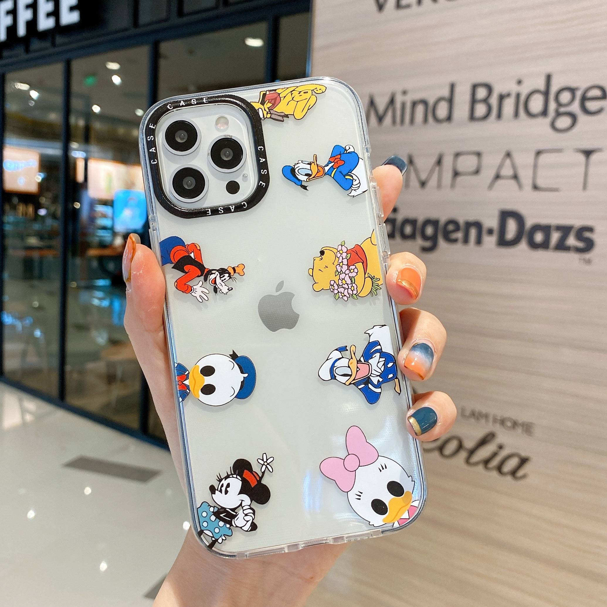 Ốp Lưng case iphone 11 pro max case cover iphonoe 6 plus iphone 12 pro max case iphone 7 plus cover iphone 8 plus iphone xr iphone xs max iphone cover 6s iphone se2020 Mềm Trong Suốt + Kính Cường Lực Cho