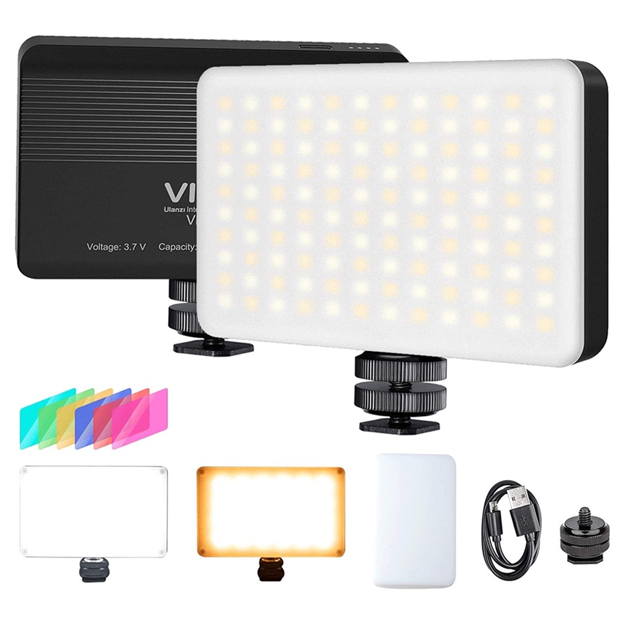 Đèn Led VIJIM VL120 Bi-Color  Kèm 6 Tấm Lọc Màu, Pin Lithium 3100mAh Tích Hợp