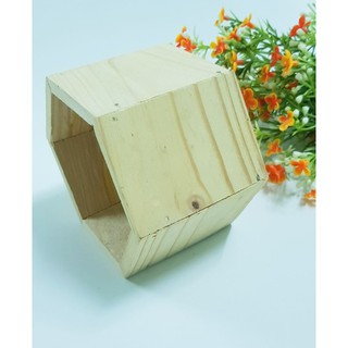 Bộ 2 chậu gỗ cắm hoa