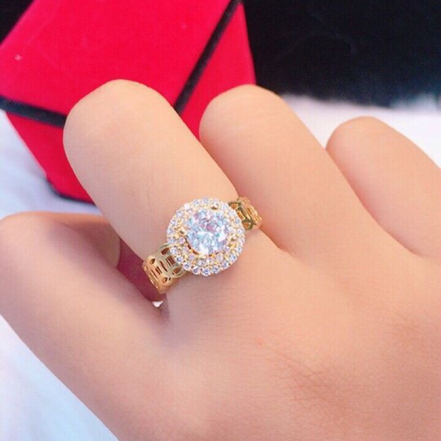 Nhẫn nữ mạ vàng 18k