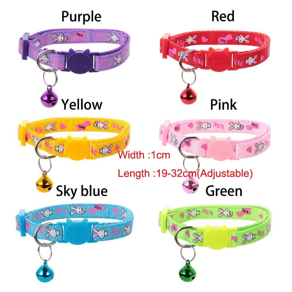 Vòng cổ nhiều màu sắc có chuông cho thú cưng