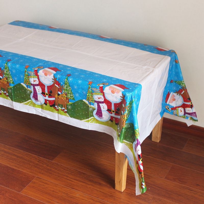 Khăn Trải Bàn PVC 110 * 180cm Chủ Đề Giáng Sinh