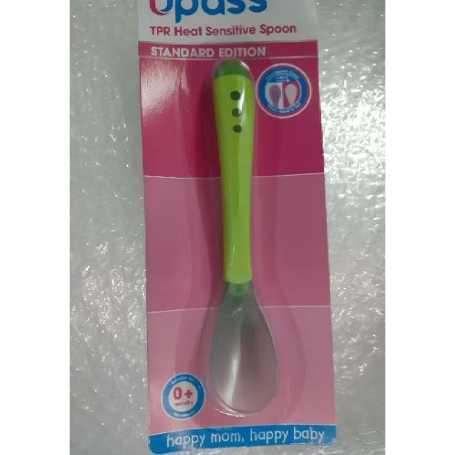 (Made in Thailand) Thìa Silicon Cảm Ứng Nhiệt Báo Nóng Upass UP3021W