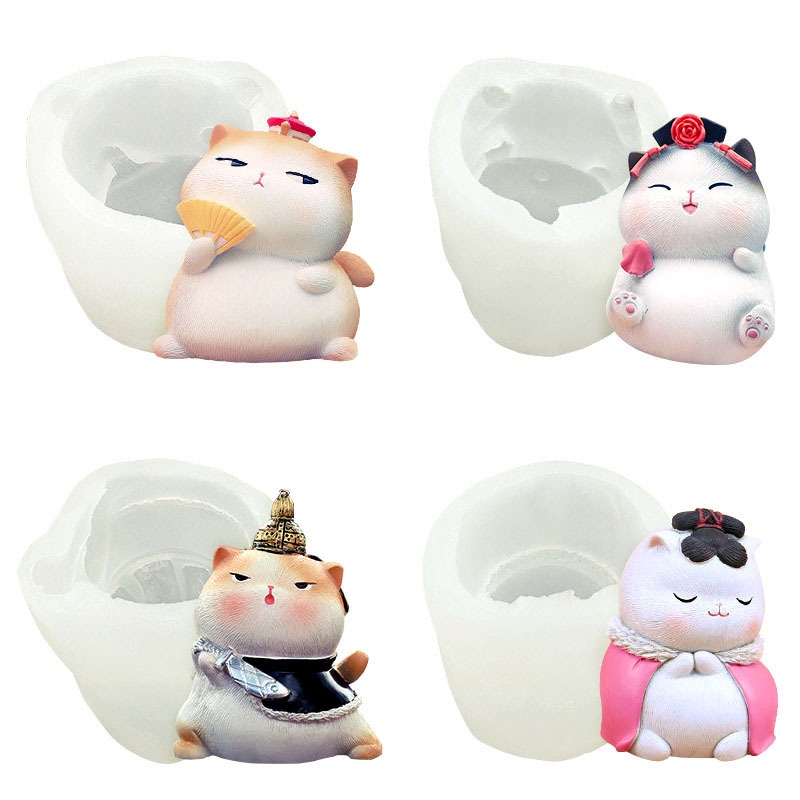 Khuôn Silicone Làm Bánh/Sô Cô La/Nước Hoa Hình Động Vật Hoạt Hình 3d Tự Làm