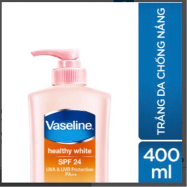 Sữa Dưỡng Thể Trắng Da Chống Nắng Và Ô Nhiễm Môi Trường Vaseline SPF 24 PA ++ (200ml,350ml,400ml)