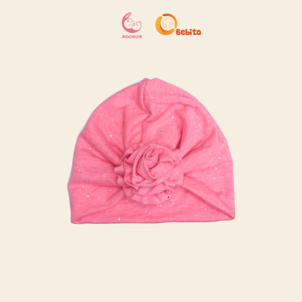 Mũ Băng Đô Hoa Hồng Cho Bé - Turban Siêu Xinh - Nón Turban Bé Gái Cao Cấp