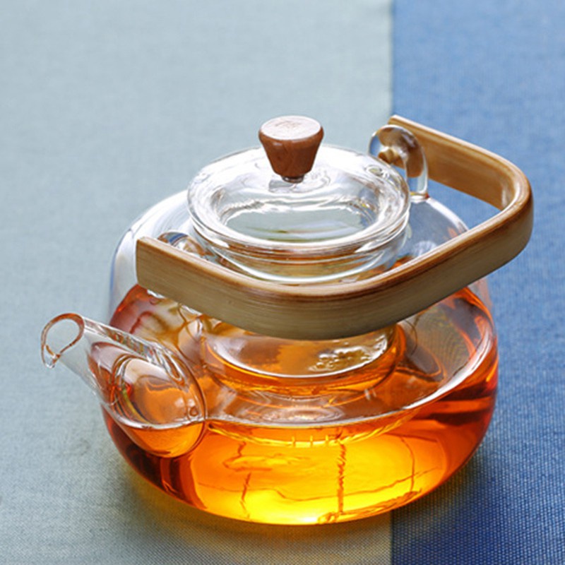 Kính Bộ Ấm Trà Thủy Tinh Dày Dặn Chịu Nhiệt 1000ml