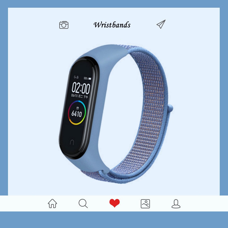 Dây Đeo Thay Thế Bằng Sợi Nylon Cho Xiaomi Mi Band 7 6 5 4 3 2 1
