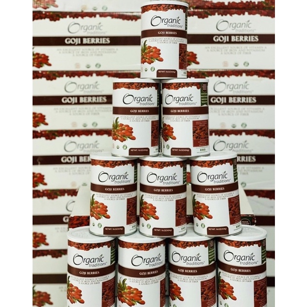 Kỷ tử sấy khô Organic Traditions hộp 454gr của Mỹ
