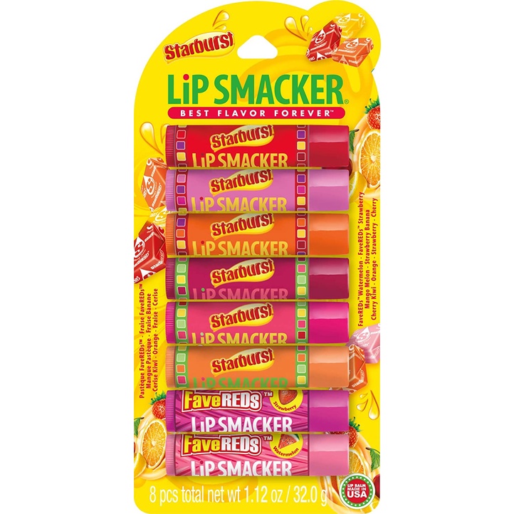 [HCM] Son dưỡng môi thỏi cây Lip Smacker USA nhiều mùi Starburst