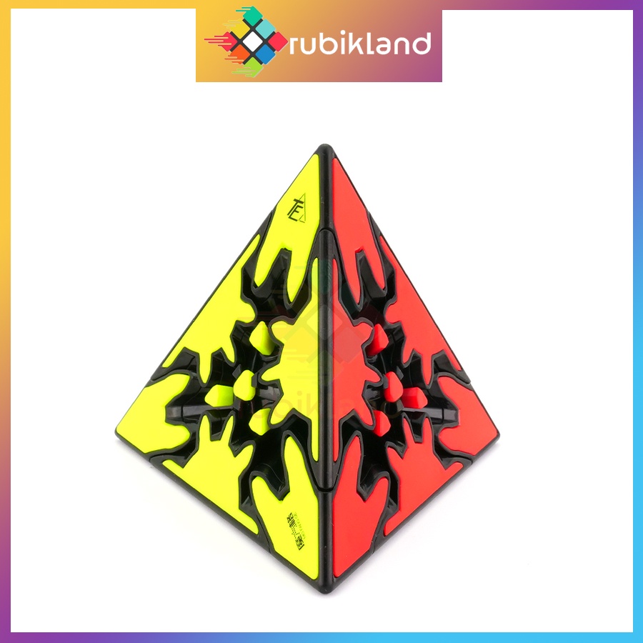 Rubik QiYi Pyraminx Gear Cube Rubic Biến Thể Bánh Răng QiYi Gear Series Đồ Chơi Trí Tuệ Trẻ Em