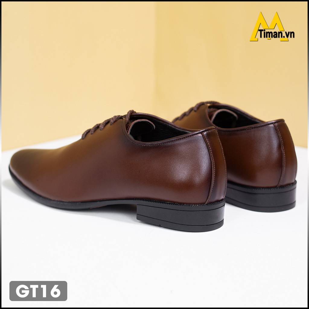 Giày da bò nam TIMAN GT16 bền bĩ êm chân thời trang bảo hành 5 năm