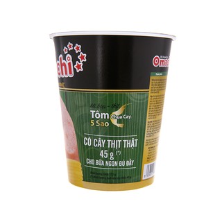 Mì Omachi Tôm Chua Cay 112g combo 5 ly
