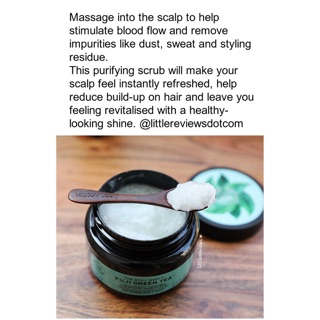 Tẩy da chêt hairscrub cho tóc Fuji Green tea the body shop tẩy tế bào chết da đầu