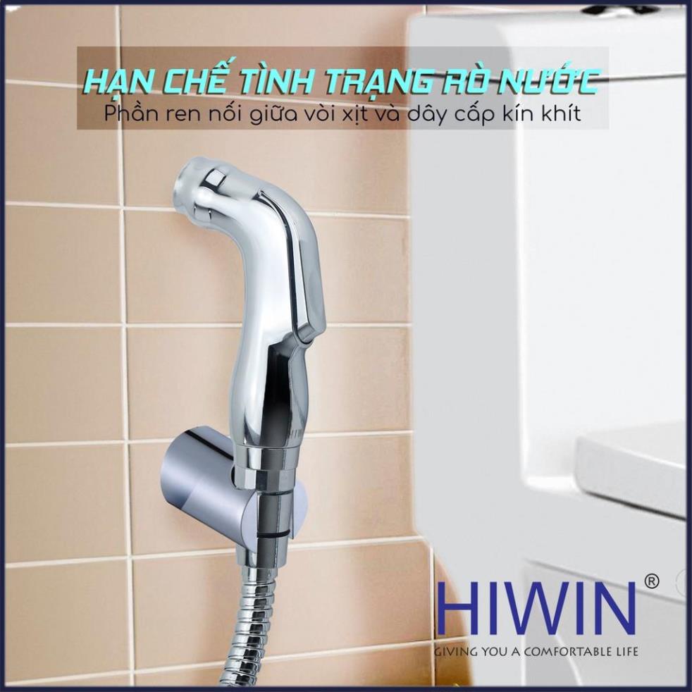 Bộ vòi xịt vệ sinh đa năng chất liệu nhựa ABS mặt gương cao cấp HIWIN PJF-101M