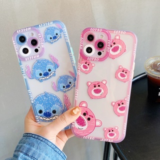 Ốp Điện Thoại Mềm Trong Suốt Hình Disney Stitch Cho iphone 13 12 11 Pro Mini XS MAX 8 7 Plus X SE 2020 XR