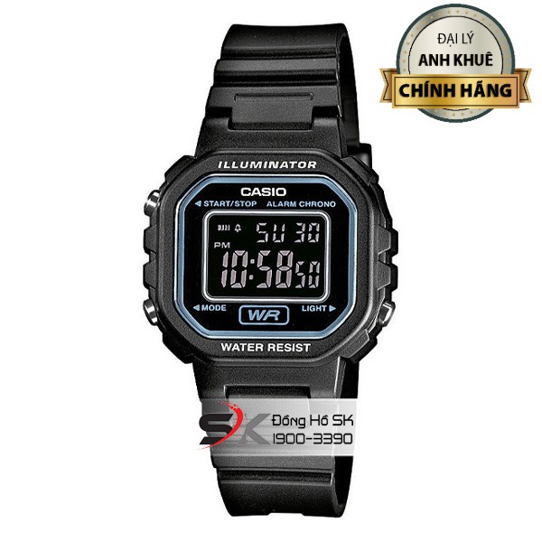 Đồng Hồ Nữ Dây Nhựa CASIO Chính hãng Anh Khuê LA-20WH-1BDF