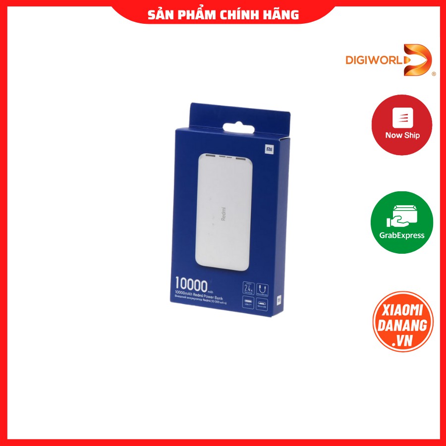 Pin Sạc Dự Phòng Xiaomi Redmi 10.000mAh hàng Digiworld Bảo hành 12 Tháng