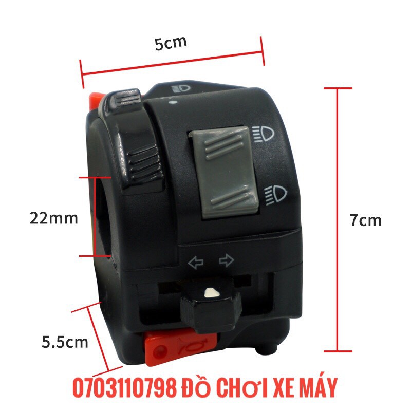 Cùm công tắc fz mẫu mới