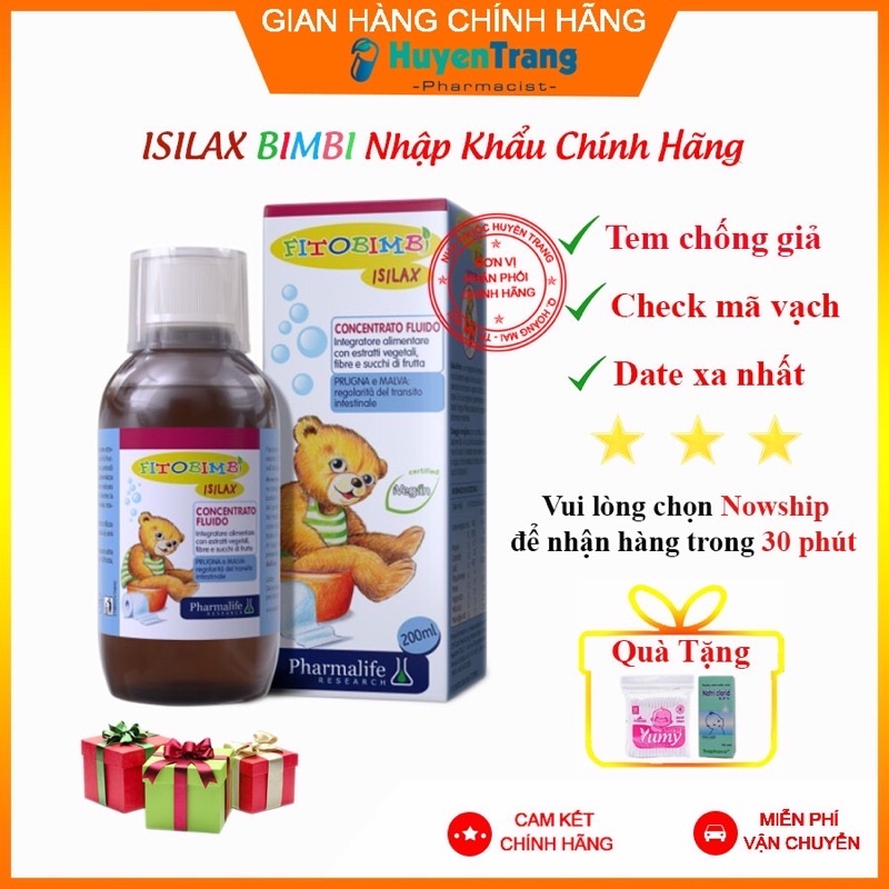 ISILAX BIMBI NHẬP KHẨU CHÍNH HÃNG. HỖ TRỢ ĐIỀU TRỊ TÁO BÓN CHO BÉ HIỆU QUẢ