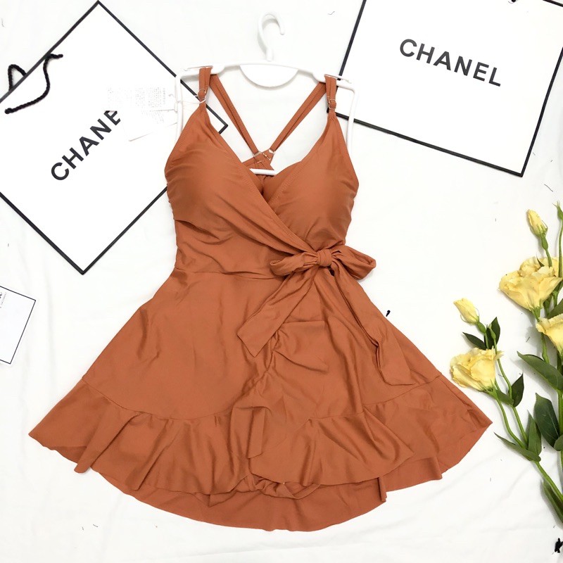 Bikini Bộ Đồ Bơi Liền Thân Bigsize Quần Váy Xòe Kín Đáo (hàng đẹp) | BigBuy360 - bigbuy360.vn