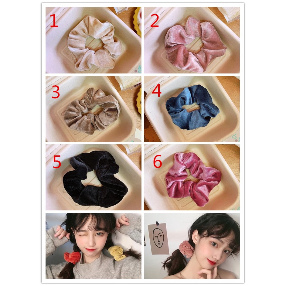 Fashion Women Gilr Korean Hair Rope Silk Hairbands  Ponytail Headpieces Hair Accessories
