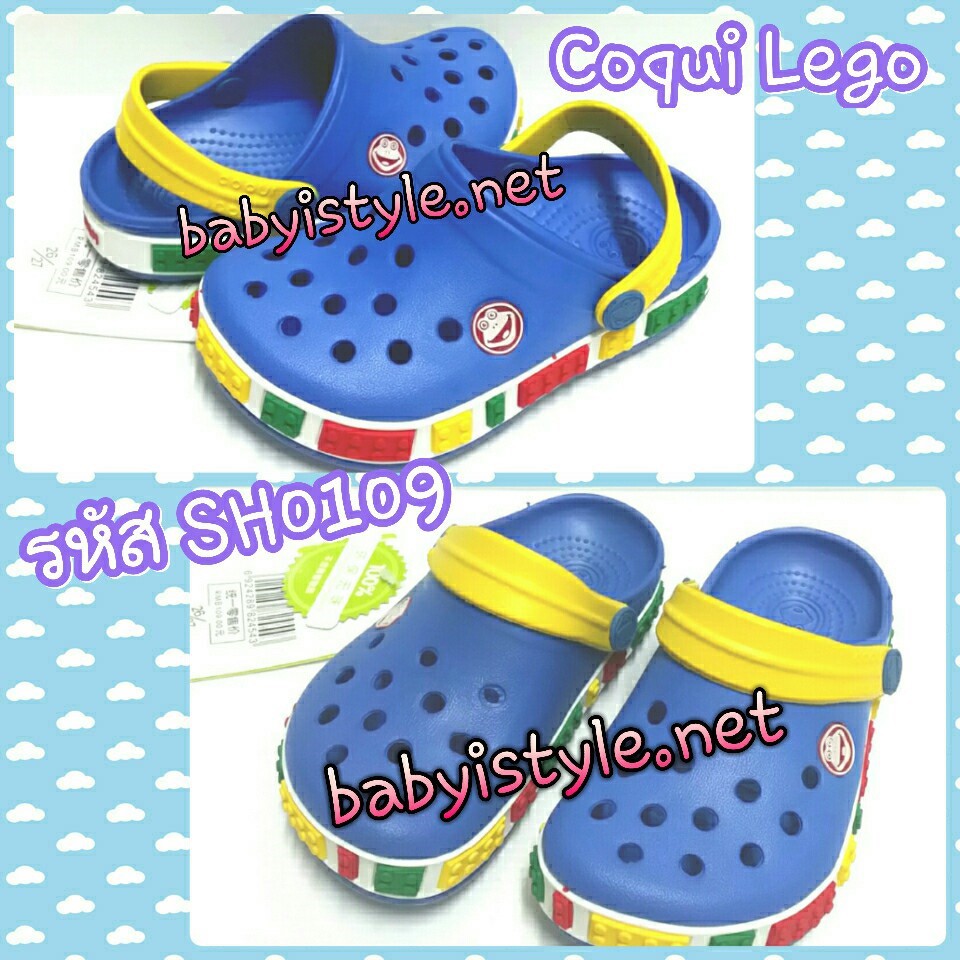 Giày LEGO Coqui Xanh Có Dây Đeo Vàng Size 26 / 27 Mã SH0109