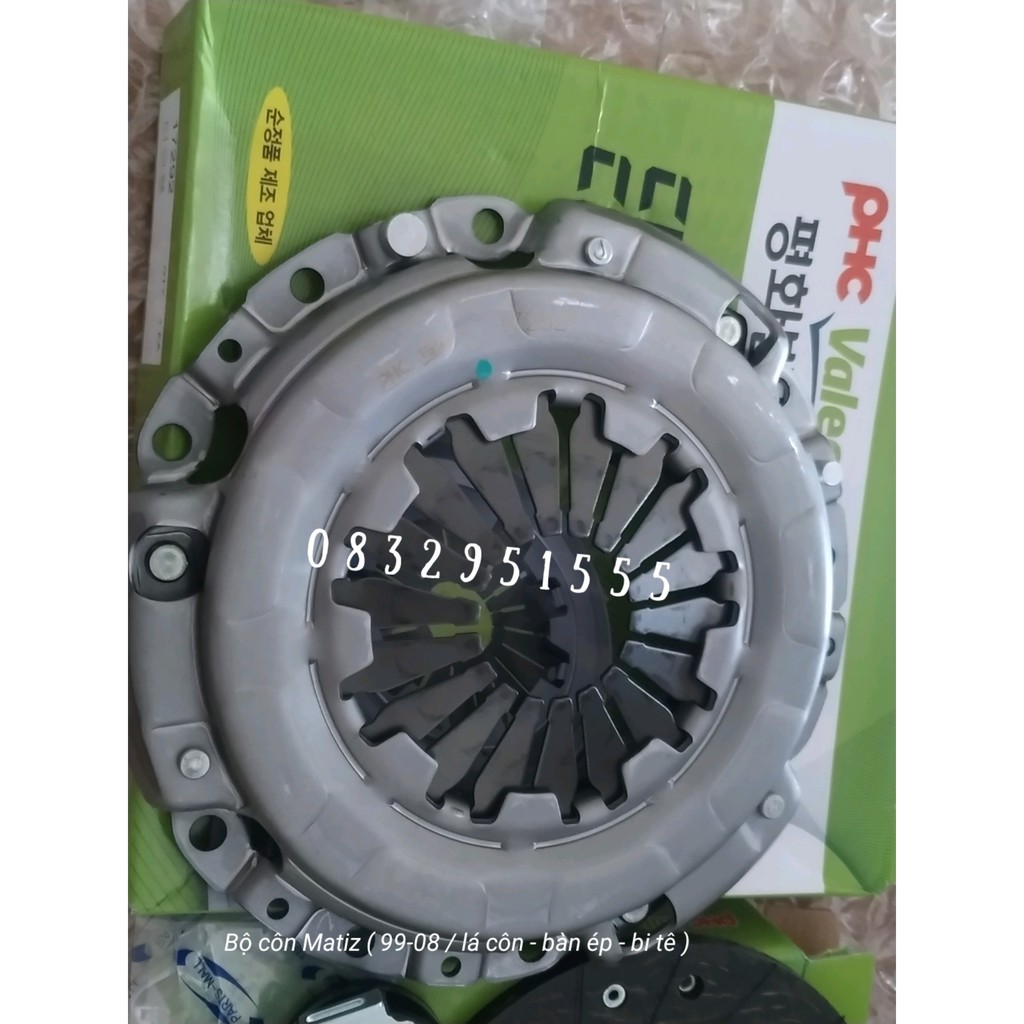 Bộ côn xe Matiz  gồm bàn ép , bi tê , lá côn