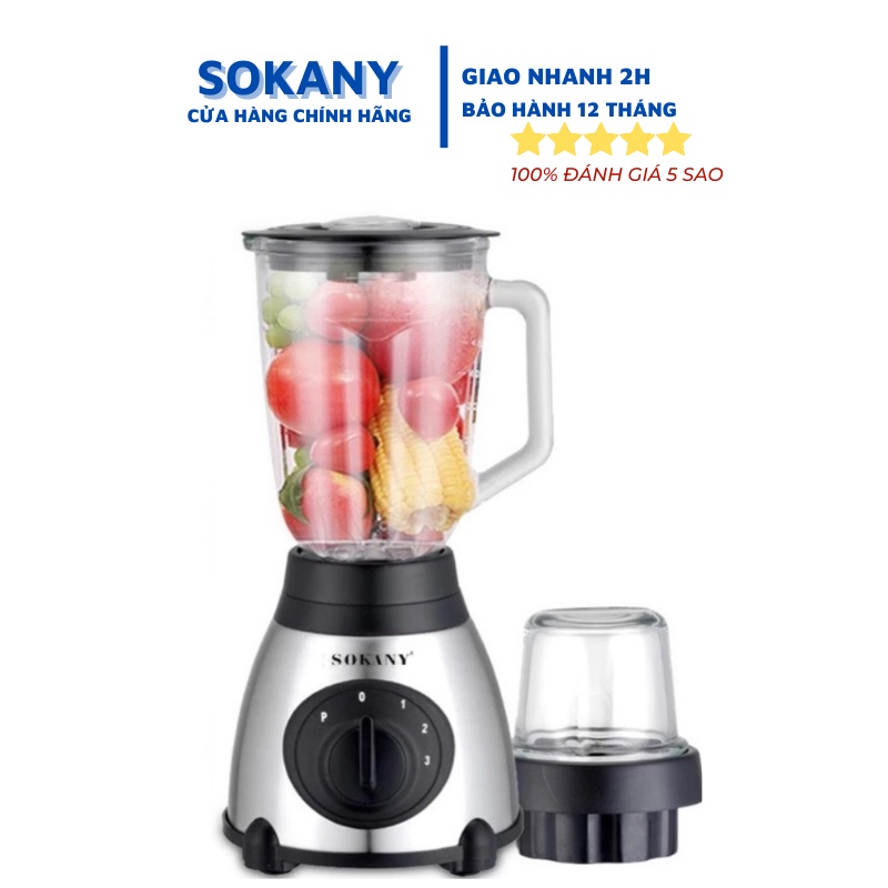 Máy xay sinh tố SOKANY SK-144 model 2021* (Bảo hành 12 tháng)