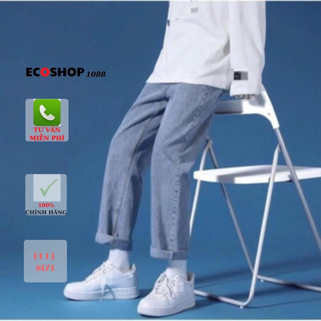 Quần jean bò nam nữ ống rộng quần baggy nam ulzzang phong cách Hàn Quốc TNJean