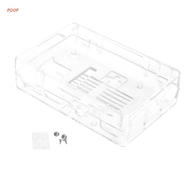 POOP Raspberry PI 3 Model B Case Shell Enclosure Housing Box For Ras PI 2 Model B+