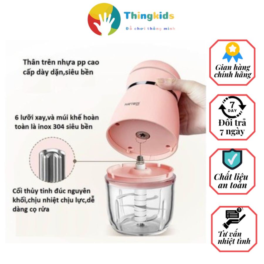 Máy Xay HATTIECS Đa Năng Phục Vụ Cho Bé Ăn Dặm, Dung tích 300ml - Thingkids