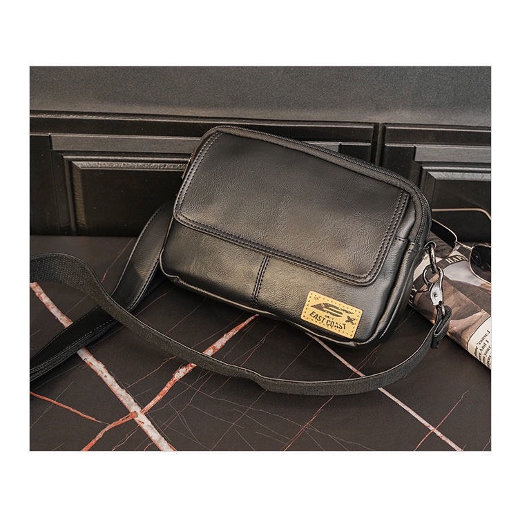 Túi da PU đeo chéo phong cách năng động trẻ trung cho nam