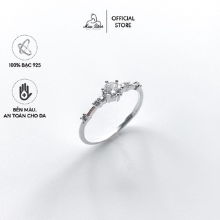 Nhẫn bạc nữ Miuu Silver đính đá Cateria Ring