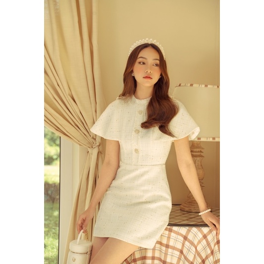 Váy tweed dệt kim Flechazo Dress by Joie des Roses