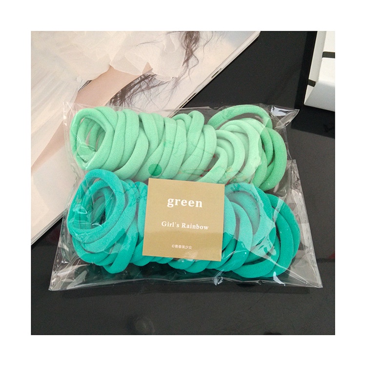 Set 50 Dây Cột Tóc Co Giãn Nhiều Màu Cho Bé Gái Cho Nữ
