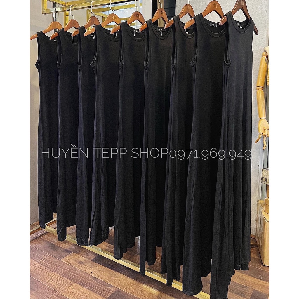 Đầm Maxi Dáng Suông Basic, Váy Balo Maxi Basic Dáng Suông Chất Cotton Lụa Siêu Mát V16 | BigBuy360 - bigbuy360.vn