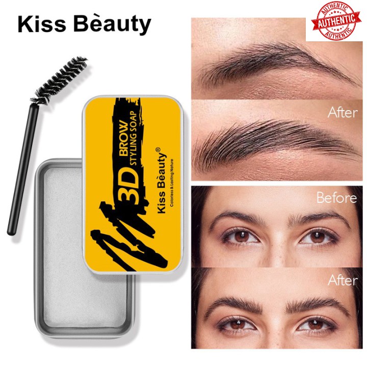 [Mã giảm giá shop] Sáp Cố Định Lông Mày 3D Kiss Beauty Phong Cách Châu Âu