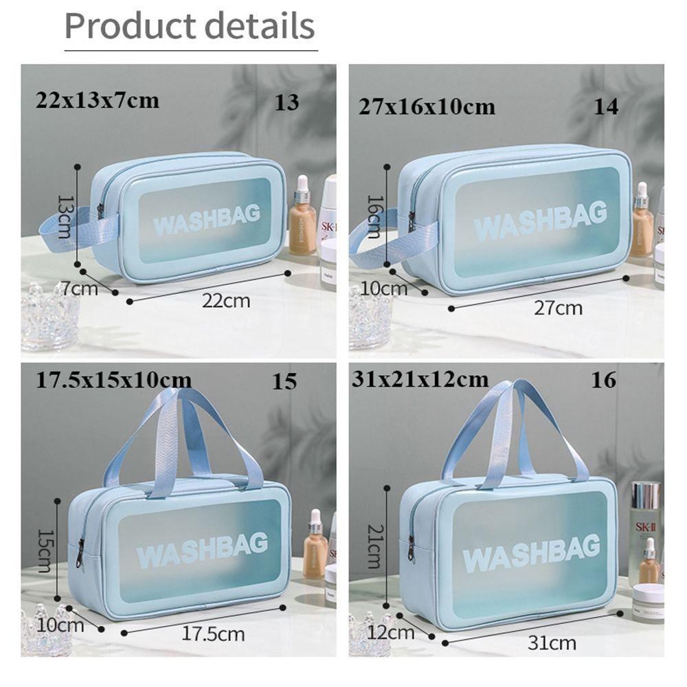 YNATURAL High Quality PVC Bags Wash Bags Clear Makeup Cases Travel Organizer Beauty Case Storage Make Up Pouch Transparent Beautician Cosmetic Holder