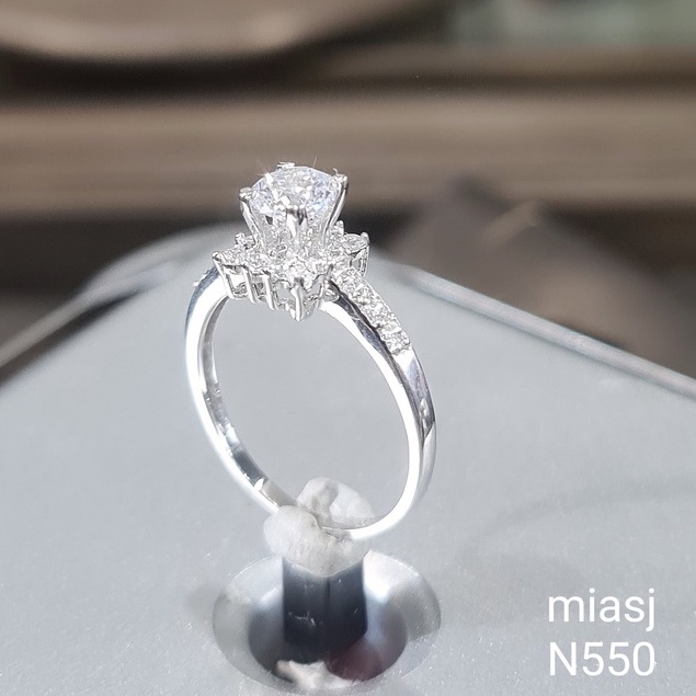 Nhẫn nữ bạc Ý S925 MiASJ nạm đá Cz cao cấp N550