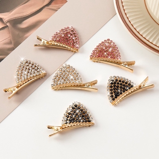 [Sẵn HCM] Set 2  Kẹp Tóc Hình Tai Mèo Đính Đá Thời Trang phong cách Hàn Quốc ulzzang - Selenshop