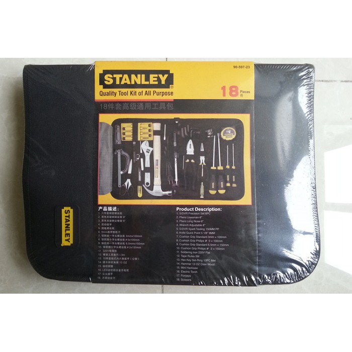 Túi dụng cụ 18 chi tiết Stanley 90-597-23