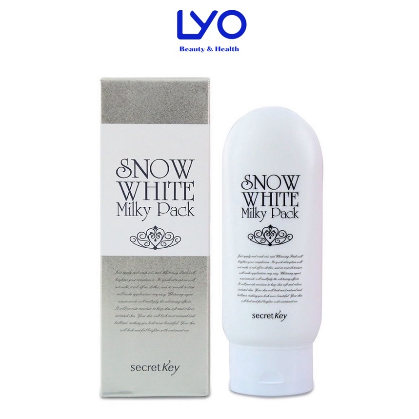 Kem tắm trắng body và mặt Snow White Milky Pack 200ml SECRET KEY