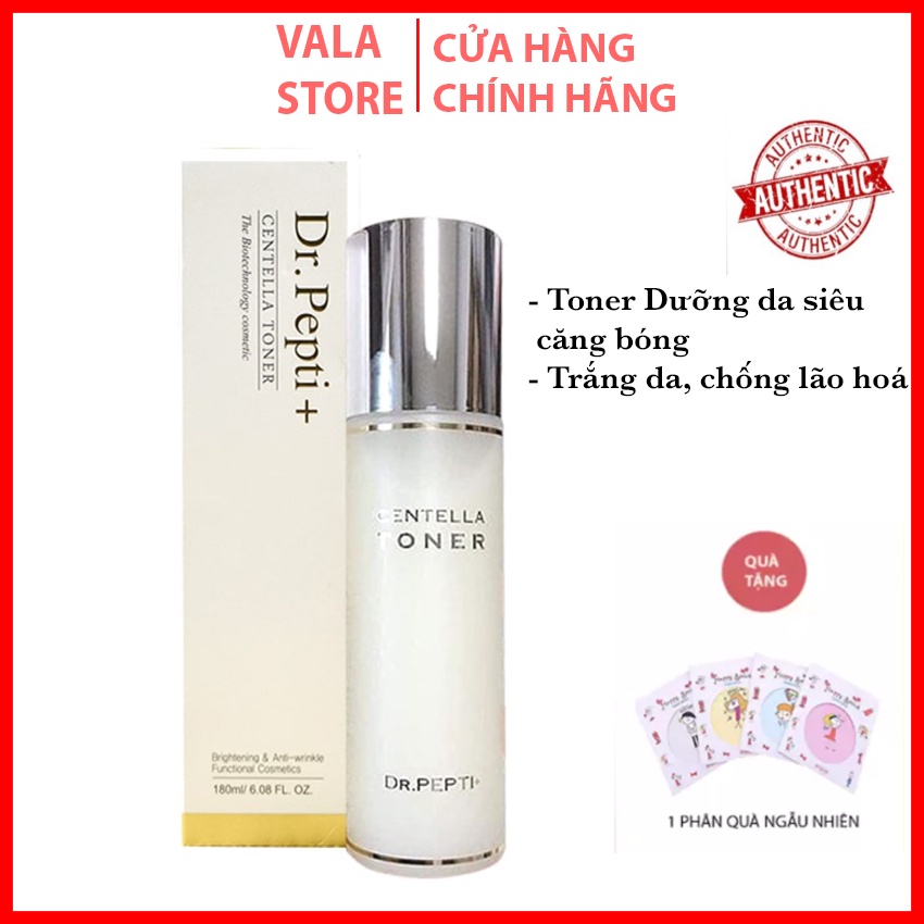 Toner Dưỡng Da Căng Bóng Dr.Pepti Centella, Nước Hoa Hồng Dưỡng Da Căng Bóng 180ml
