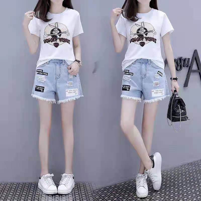Quần Short Denim Mỏng Phong Cách Mới 2022 Cho Bé Gái Tiểu Học