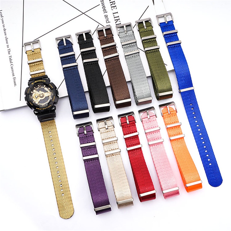 Dây Đeo Đồng Hồ Thể Thao Thông Dụng Bằng Nylon Zulu NATO 20mm 22mm 24mm