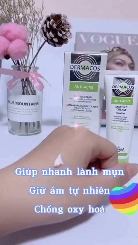 Kem Dưỡng Dermacos Anti Acne Matting Cream Kem Dưỡng Da Kiềm Dầu Ban Ngày 50ml | BigBuy360 - bigbuy360.vn
