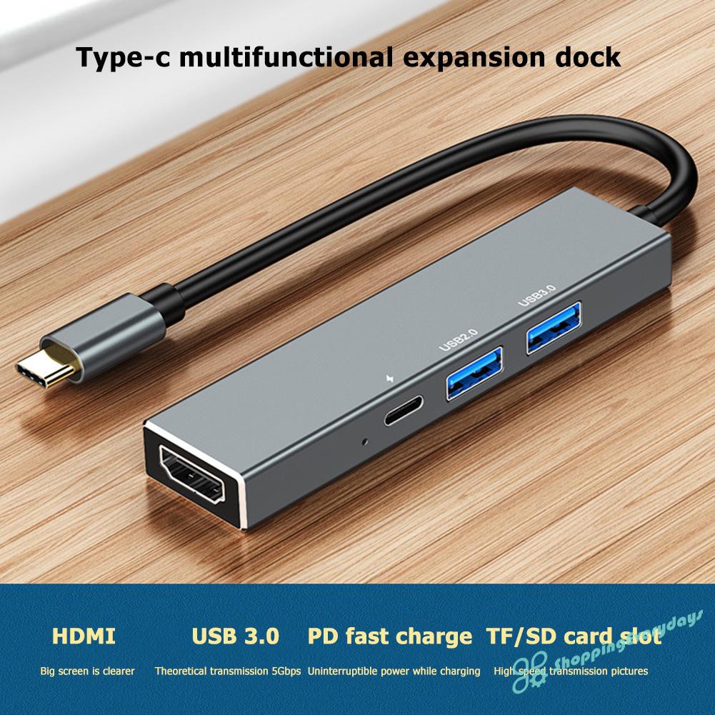 Thiết Bị Chuyển Đổi 6 Trong 1 Usb Type C Sang Usb 3.0 2.0 Pd Hdmi