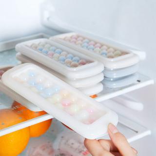 Khuôn Làm Đá Hình Tròn Nhỏ Có Nắp Đậy Sáng Tạo Dành Cho Gia Đình