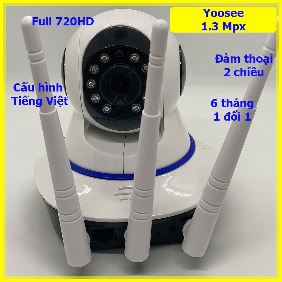 Camera chống trộm IP WIFI Yoosee FULL-HD - 3 anten bắt wifi cực mạnh | BigBuy360 - bigbuy360.vn